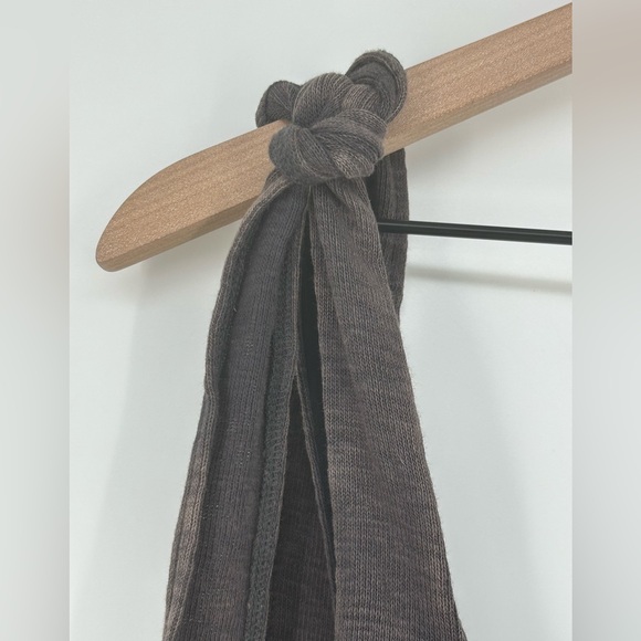 NWT Free People Boulevard Tie-Strap Tank Top Gray Runched Crop Shirt- Small - Picture 10 of 13